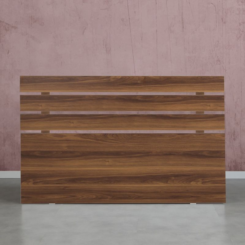 Casa si Gradina - Mobilier - Paturi si accesorii - Accesorii paturi - Tablie de pat, Hanah Home, pal melaminat, nuc, 150x3x100 cm - Infinity.ro