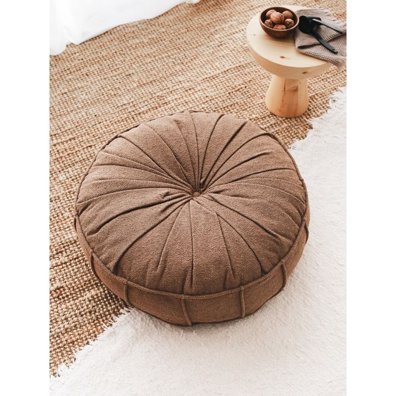 Casa si Gradina - Textile si covoare - Perne si pilote - Perne decorative - Perna decorativa, Hanah Home, teddy, maro, 60x60x20 cm - Infinity.ro