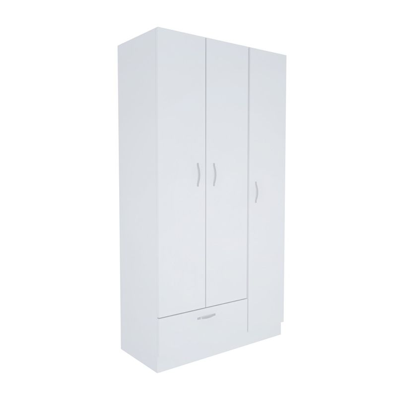 Casa si Gradina - Mobilier - Dulapuri si sifoniere - Sifoniere - Sifonier, Hanah Home, pal melaminat, alb, 90x40x170 cm - Infinity.ro