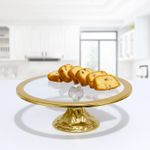 Casa si Gradina - Bucatarie si vesela - Vesela si tacamuri - Vesela desert - Platou desert, Hermia, metal inoxidabil, auriu, 30x14 cm - Infinity.ro