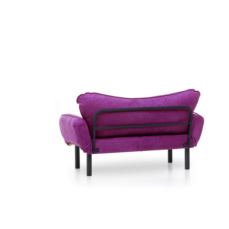 Casa si Gradina - Mobilier - Canapele si coltare - Canapele - Canapea extensibila, Atelier Del Sofa, metal, mov, 150x75x70 cm - Infinity.ro