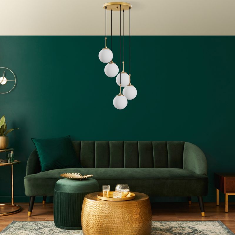 Casa si Gradina - Corpuri si surse de iluminat - Lustre si pendule - Candelabru, Opviq, metal, auriu, 40x40x115 cm - Infinity.ro