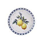 Casa si Gradina - Bucatarie si vesela - Vesela si tacamuri - Platouri de bucatarie - Platou de servire, Hermia, ceramica, galben, 30x30x2 cm - Infinity.ro