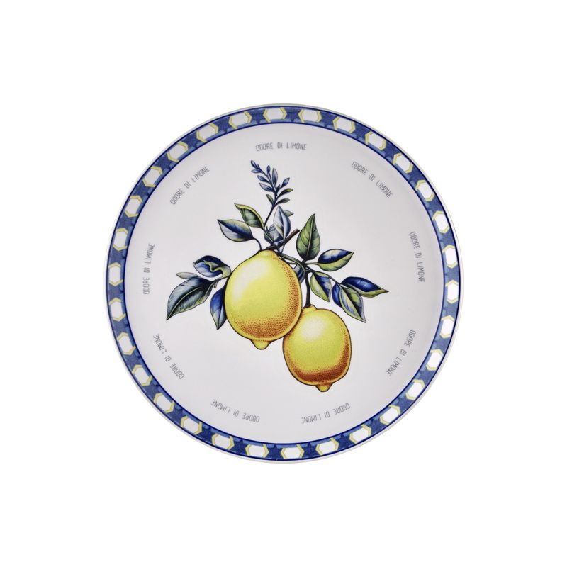 Casa si Gradina - Bucatarie si vesela - Vesela si tacamuri - Platouri de bucatarie - Platou de servire, Hermia, ceramica, galben, 30x30x2 cm - Infinity.ro