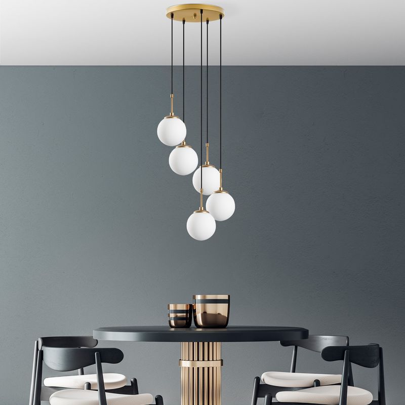 Casa si Gradina - Corpuri si surse de iluminat - Lustre si pendule - Candelabru, Opviq, metal, auriu, 40x40x115 cm - Infinity.ro