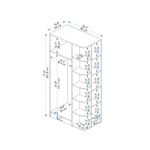 Casa si Gradina - Mobilier - Dulapuri si sifoniere - Sifoniere - Sifonier, Hanah Home, pal melaminat, pin atlantic bej, 90x50x181.8 cm - Infinity.ro