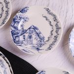 Casa si Gradina - Bucatarie si vesela - Vesela si tacamuri - Farfurii si boluri - Set de farfurii, Hermia, portelan, multicolor, 7 piese - Infinity.ro