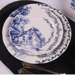 Casa si Gradina - Bucatarie si vesela - Vesela si tacamuri - Farfurii si boluri - Set de farfurii, Hermia, portelan, multicolor, 7 piese - Infinity.ro