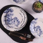 Casa si Gradina - Bucatarie si vesela - Vesela si tacamuri - Farfurii si boluri - Set de farfurii, Hermia, portelan, multicolor, 7 piese - Infinity.ro