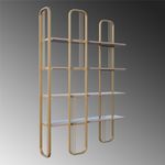 Casa si Gradina - Mobilier - Biblioteci si rafturi - Biblioteci - Biblioteca, Hanah Home, pal melaminat, galben, 124x182x26 cm - Infinity.ro