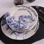 Casa si Gradina - Bucatarie si vesela - Vesela si tacamuri - Farfurii si boluri - Set de farfurii, Hermia, portelan, multicolor, 7 piese - Infinity.ro