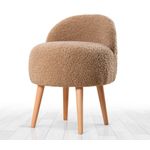 Casa si Gradina - Mobilier - Scaune si fotolii - Tabureti - Taburet, Hanah Home, blana artificiala, cafea, 46x46x64 cm - Infinity.ro