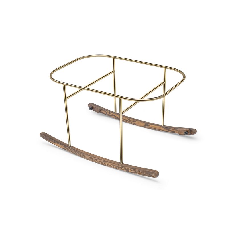 Casa si Gradina - Mobilier - Mobilier copii - Patuturi copii - Leagan pentru copii, Hanah Home, metal si lemn de pin, roz auriu, 90x70x58 cm - Infinity.ro
