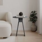 Casa si Gradina - Mobilier - Mese si birouri - Mese living - Masuta laterala, Hanah Home, pal melaminat, gri retro, 42x42x50 cm - Infinity.ro