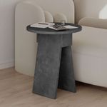 Casa si Gradina - Mobilier - Mese si birouri - Mese living - Masuta laterala, Hanah Home, pal melaminat, gri retro, 42x42x50 cm - Infinity.ro