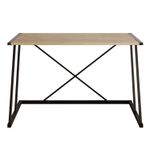 Casa si Gradina - Mobilier - Mese si birouri - Birouri - Birou de studiu, Hanah Home, pal melaminat, nuc si negru, 120x60x75 cm, 541HDL1104 - Infinity.ro