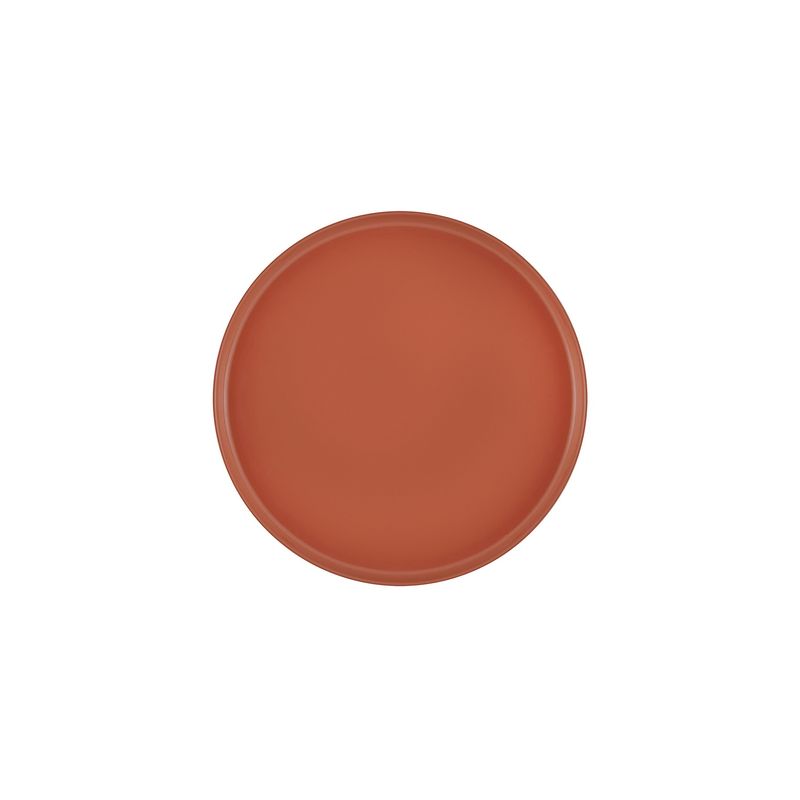 Casa si Gradina - Bucatarie si vesela - Vesela si tacamuri - Vesela pentru servire - Platou pentru prajituri, Hermia, portelan, terracota, 21x21x1 cm - Infinity.ro