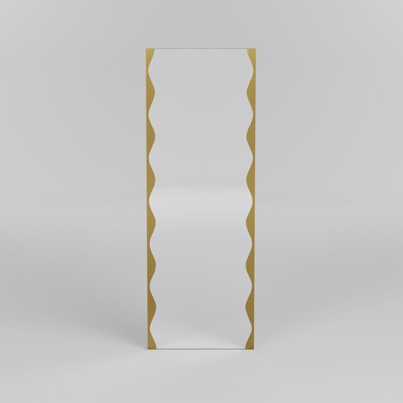 Casa si Gradina - Decoratiuni - Oglinzi - Oglinda, Hanah Home, metal, auriu, 50x140 cm - Infinity.ro