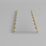 Casa si Gradina - Decoratiuni - Oglinzi - Oglinda, Hanah Home, metal, auriu, 50x140 cm - Infinity.ro