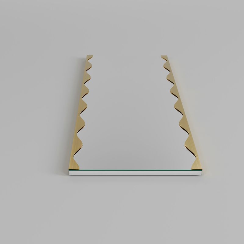 Casa si Gradina - Decoratiuni - Oglinzi - Oglinda, Hanah Home, metal, auriu, 50x140 cm - Infinity.ro