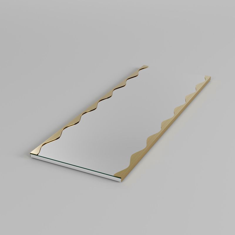 Casa si Gradina - Decoratiuni - Oglinzi - Oglinda, Hanah Home, metal, auriu, 50x140 cm - Infinity.ro