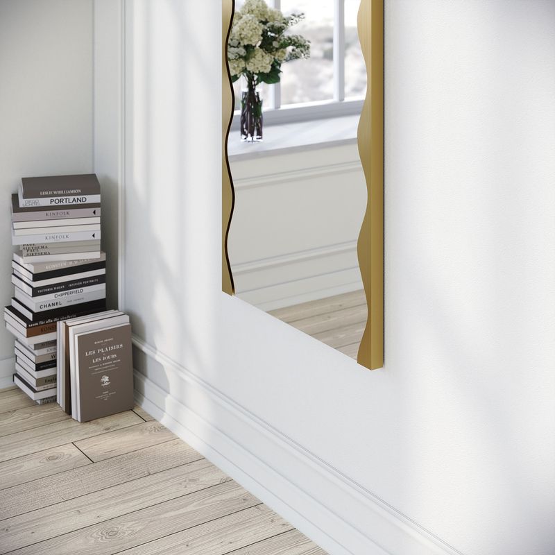 Casa si Gradina - Decoratiuni - Oglinzi - Oglinda, Hanah Home, metal, auriu, 50x140 cm - Infinity.ro