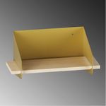 Casa si Gradina - Mobilier - Biblioteci si rafturi - Rafturi - Raft de perete, Hanah Home, lemn, auriu, 40x20x19 cm - Infinity.ro