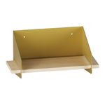 Casa si Gradina - Mobilier - Biblioteci si rafturi - Rafturi - Raft de perete, Hanah Home, lemn, auriu, 40x20x19 cm - Infinity.ro