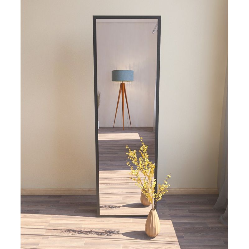 Casa si Gradina - Decoratiuni - Oglinzi - Oglinda de podea, Hanah Home, mdf, negru, 50x160x2.2 cm - Infinity.ro
