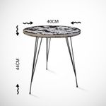 Casa si Gradina - Mobilier - Mese si birouri - Mese living - Masuta laterala, Hanah Home, pal melaminat, alb, 40x40x44 cm - Infinity.ro