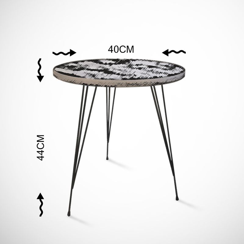 Casa si Gradina - Mobilier - Mese si birouri - Mese living - Masuta laterala, Hanah Home, pal melaminat, alb, 40x40x44 cm - Infinity.ro