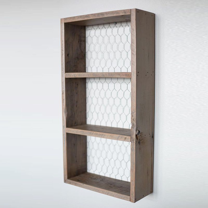 Casa si Gradina - Mobilier - Biblioteci si rafturi - Rafturi - Raft de perete, Hanah Home, lemn de molid, nuc, 30x60x9 cm - Infinity.ro