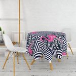 Casa si Gradina - Textile si covoare - Textile bucatarie - Fete de masa - Fata de masa, Hermia, multicolor, diametru 160 cm, 100% poliester, imprimare 3d, 994PRL1112 - Infinity.ro