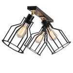 Casa si Gradina - Corpuri si surse de iluminat - Lustre si pendule - Candelabru, Opviq, metal, negru auriu, 72x17x30 cm - Infinity.ro