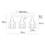 Casa si Gradina - Corpuri si surse de iluminat - Lustre si pendule - Candelabru, Opviq, metal, negru auriu, 72x17x30 cm - Infinity.ro