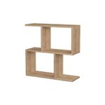 Casa si Gradina - Mobilier - Mese si birouri - Mese living - Masuta laterala, Hanah Home, pal melaminat, stejar, 60x60x20 cm - Infinity.ro