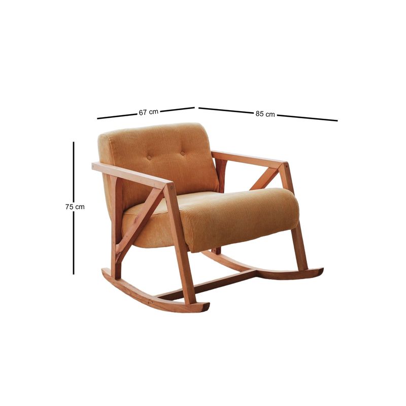Casa si Gradina - Mobilier - Scaune si fotolii - Fotolii - Fotoliu, Atelier Del Sofa, catifea, galben, 85x67x75 cm - Infinity.ro