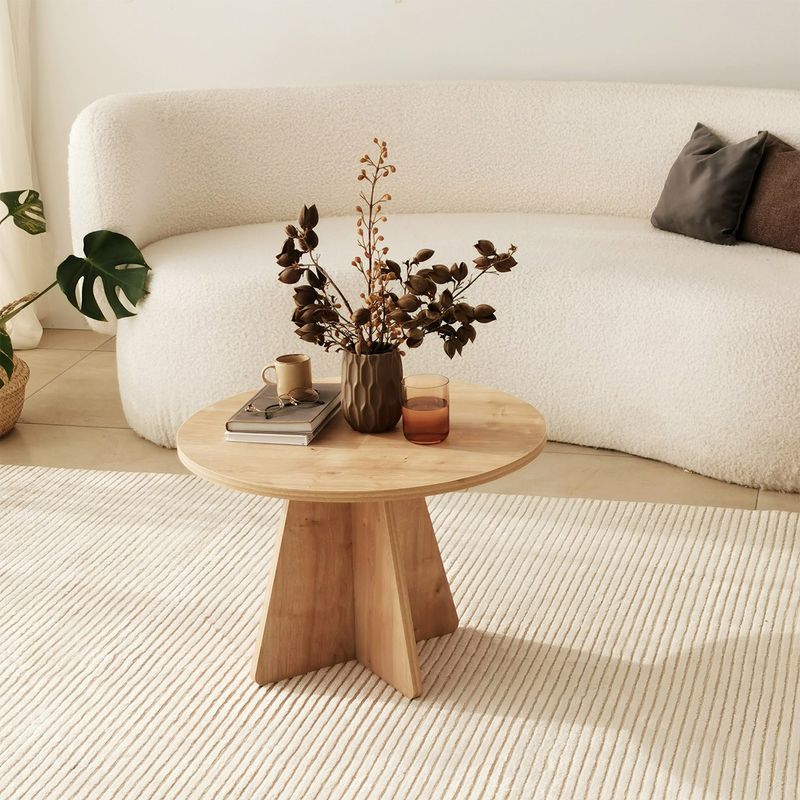 Casa si Gradina - Mobilier - Mese si birouri - Masute de cafea - Masuta de cafea, Hanah Home, pal melaminat, stejar safir, 60x60x40 cm - Infinity.ro