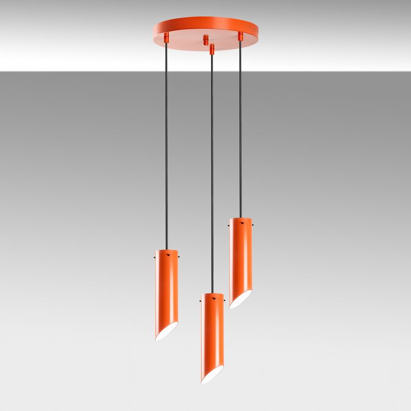 Casa si Gradina - Corpuri si surse de iluminat - Lustre si pendule - Candelabru, Opviq, metal, portocaliu, diametru 40 cm, inaltime reglabila 75-114 cm - Infinity.ro
