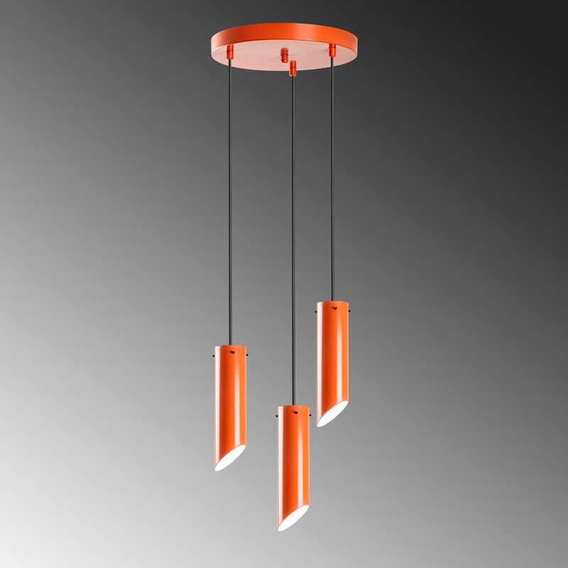 Casa si Gradina - Corpuri si surse de iluminat - Lustre si pendule - Candelabru, Opviq, metal, portocaliu, diametru 40 cm, inaltime reglabila 75-114 cm - Infinity.ro