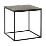 Casa si Gradina - Mobilier - Mese si birouri - Masute de cafea - Masuta de cafea, Hanah Home, pal melaminat, negru marmura, 50x50x52 cm - Infinity.ro