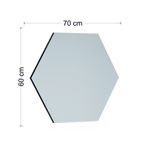 Casa si Gradina - Decoratiuni - Oglinzi - Oglinda decorativa hexagonala, Hanah Home, mdf, negru, 70x60x2,2 cm - Infinity.ro