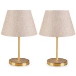 Casa si Gradina - Corpuri si surse de iluminat - Veioze si lampi - Veioze - Set veioze, Opviq, pvc, crem, 22x12x37 cm, 2 bucati - Infinity.ro