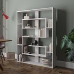 Casa si Gradina - Mobilier - Biblioteci si rafturi - Biblioteci - Biblioteca, Hanah Home, pal melaminat, alb, 120x22x156 cm - Infinity.ro