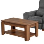 Casa si Gradina - Mobilier - Mese si birouri - Masute de cafea - Masuta de cafea, Hanah Home, pal melaminat, nuc, 104x56x47 cm - Infinity.ro