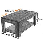 Casa si Gradina - Mobilier - Mese si birouri - Masute de cafea - Masuta de cafea, Hanah Home, pal melaminat, nuc, 104x56x47 cm - Infinity.ro