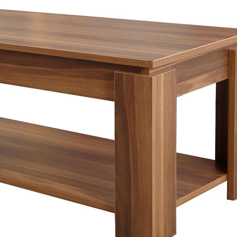 Casa si Gradina - Mobilier - Mese si birouri - Masute de cafea - Masuta de cafea, Hanah Home, pal melaminat, nuc, 104x56x47 cm - Infinity.ro