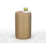 Casa si Gradina - Mobilier - Scaune si fotolii - Tabureti - Taburet, Atelier Del Sofa, bumbac si in, auriu, 31x31x52 cm - Infinity.ro