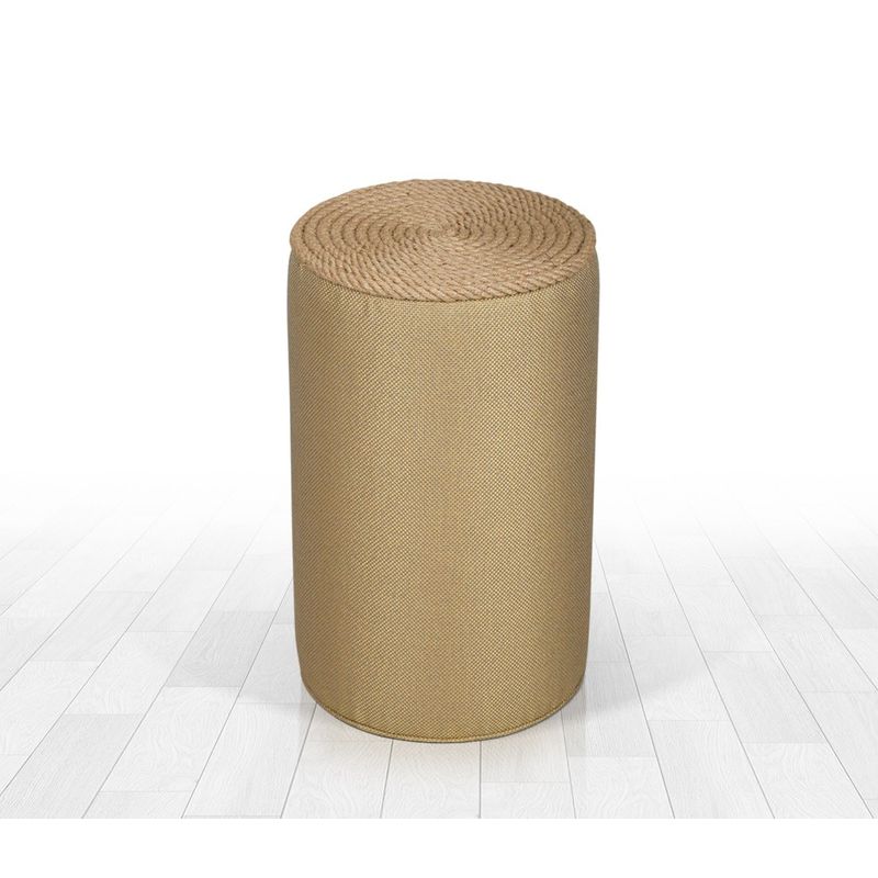 Casa si Gradina - Mobilier - Scaune si fotolii - Tabureti - Taburet, Atelier Del Sofa, bumbac si in, auriu, 31x31x52 cm - Infinity.ro