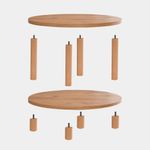 Casa si Gradina - Mobilier - Mese si birouri - Masute de cafea - Masuta de cafea, Hanah Home, pal melaminat, pin atlantic, 70x43.7 cm - Infinity.ro
